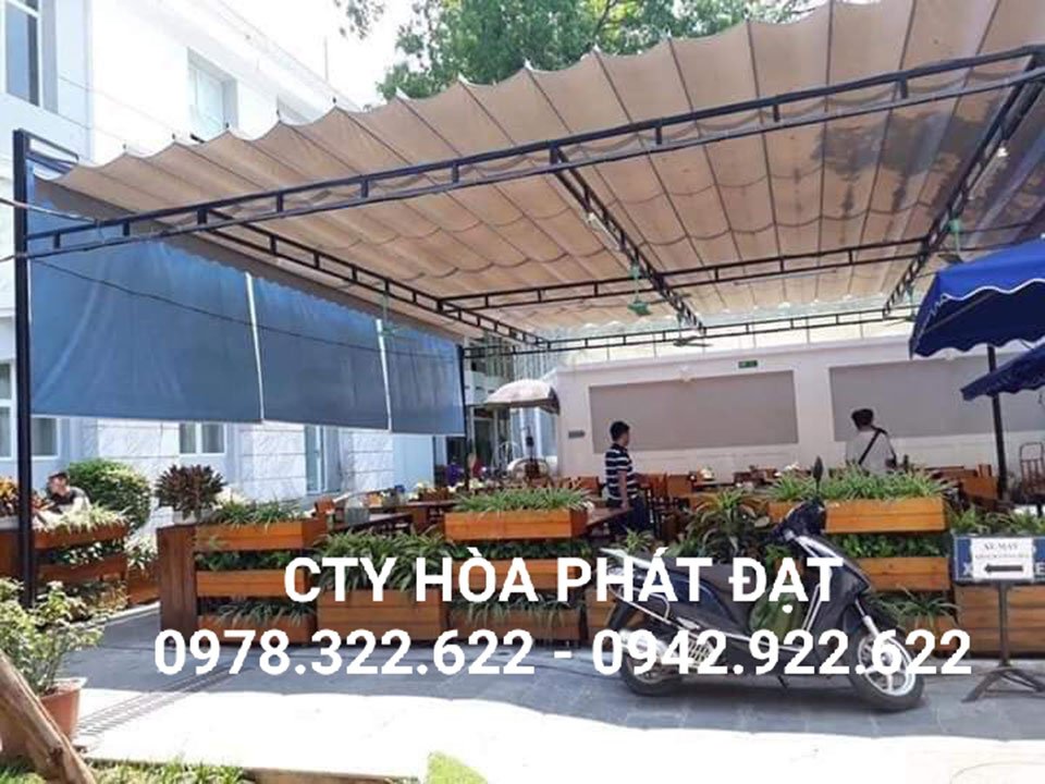 Hình ảnh : sản phẩm bạt mái hiên, mái xếp di động tại Đồng Tháp
