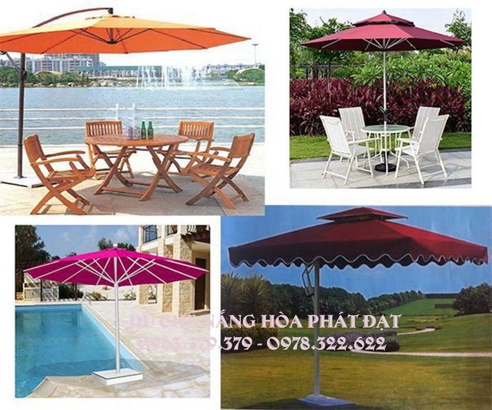 Hình ảnh : mẫu dù che nắng ngoài trời phân phối tại Vĩnh Long