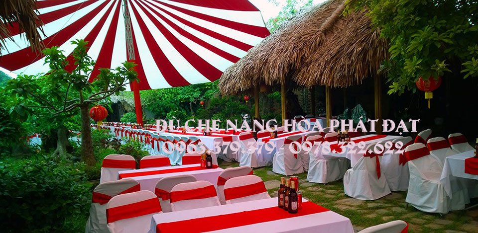 Hình ảnh : dù che nắng sự kiện Hoà Phát Đạt Tại Vĩnh Long