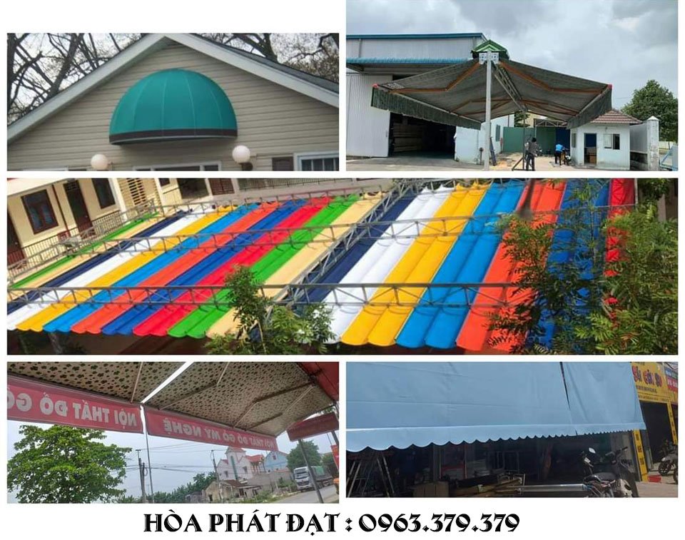 Hình ảnh : sản phẩm bạt mái hiên, mái xếp di động tại Đồng Tháp
