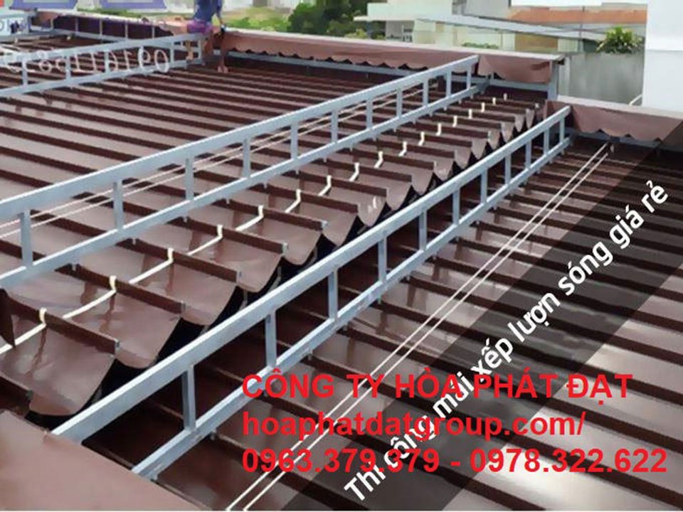 Hình ảnh : sản phẩm bạt mái hiên, mái xếp di động tại Đồng Tháp