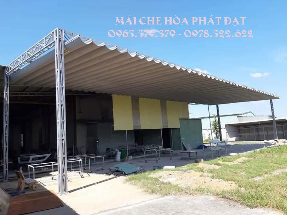 Hình ảnh : sản phẩm bạt mái hiên, mái xếp di động tại Đồng Tháp