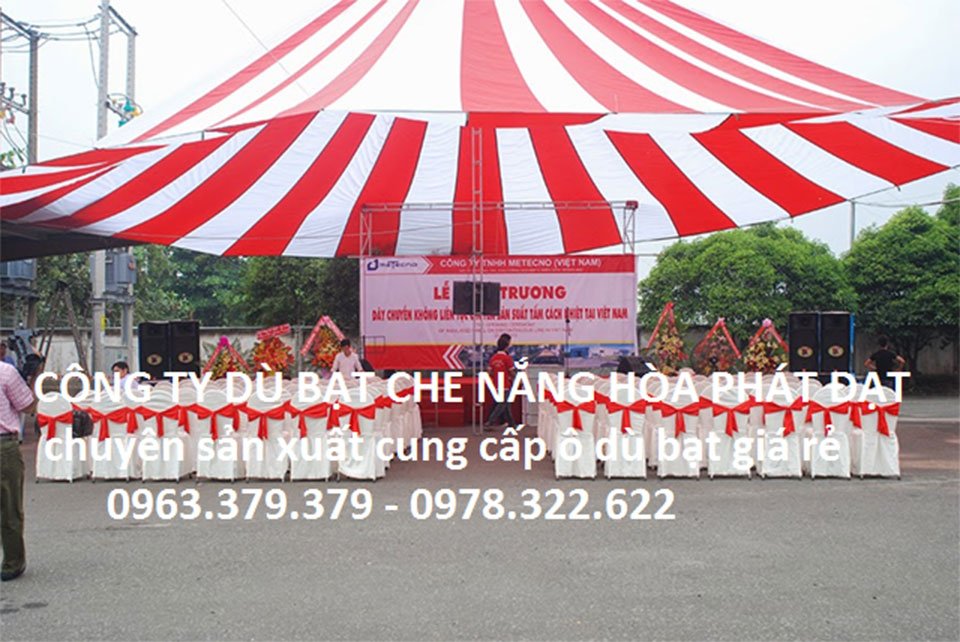 Hình ảnh : dù che nắng sự kiện Hoà Phát Đạt Tại Vĩnh Long