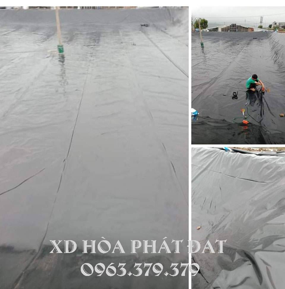 Hình ảnh : sản phẩm bạt lót hồ HDPE giá rẻ tại Gia Lai