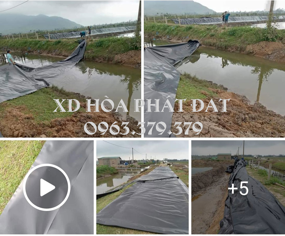 Hình ảnh : sản phẩm bạt lót hồ HDPE giá rẻ tại Gia Lai