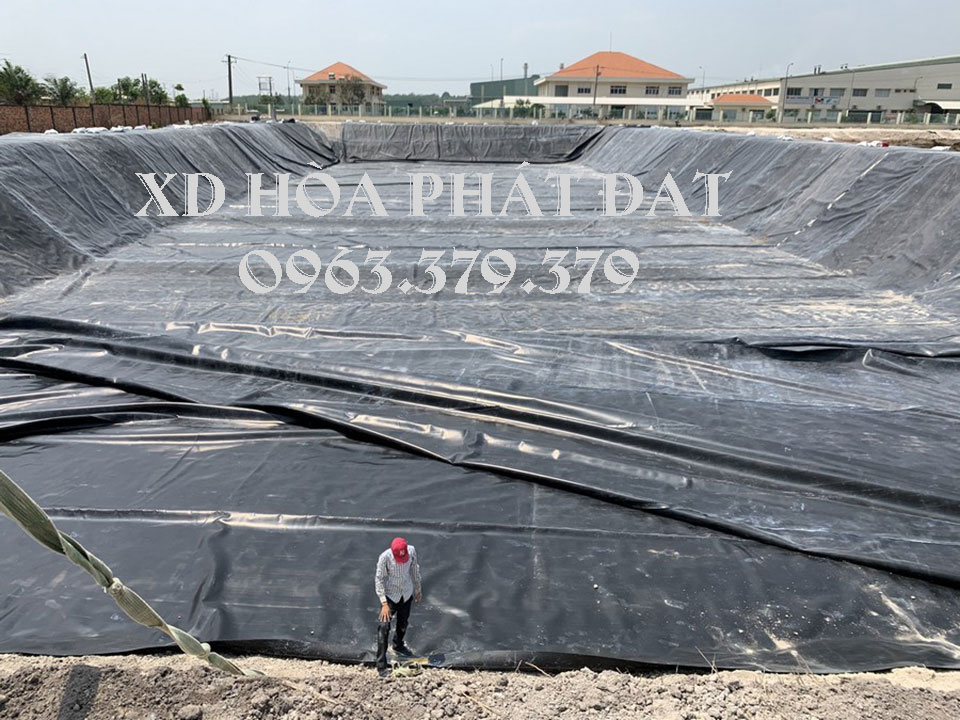 Hình ảnh : sản phẩm bạt lót hồ HDPE giá rẻ tại Gia Lai