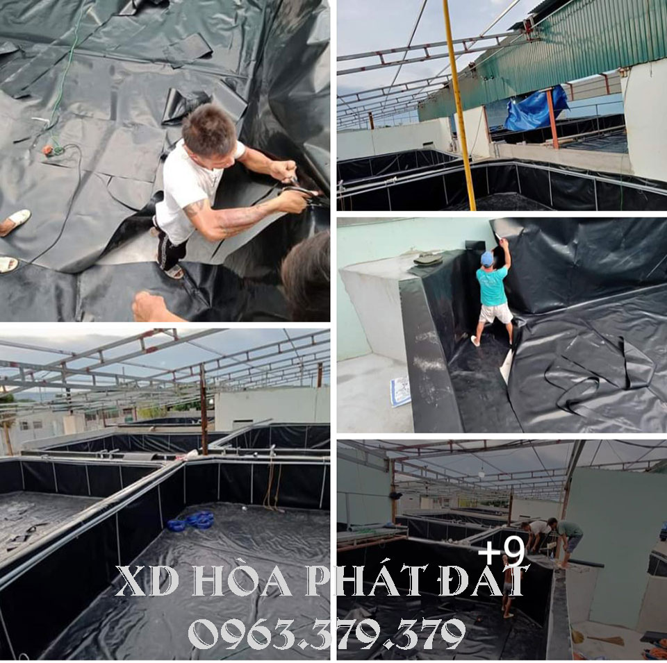 Hình ảnh : sản phẩm bạt lót hồ HDPE giá rẻ tại Gia Lai