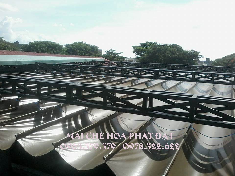 Hình ảnh : sản phẩm bạt mái hiên, mái xếp di động tại Đồng Tháp