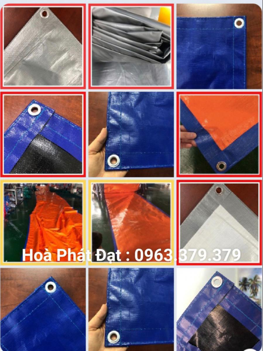 Hình ảnh : Nhà máy bạt nhựa 2 da hàn quốc xanh cam, xanh vàng, xanh đỏ giá rẻ