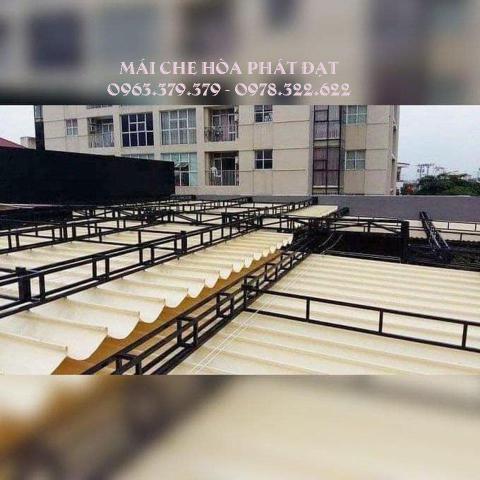 Cung cấp bạt mái che, may bạt mái xếp bạt kéo tại Hà Nội Quận Hoàn kiếm giá rẻ