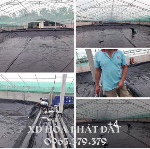 Báo giá bạt lót ao hồ HDPE chứa nước nuôi tôm cá tại Phú Yên Tp Tuy Hoà giá rẻ