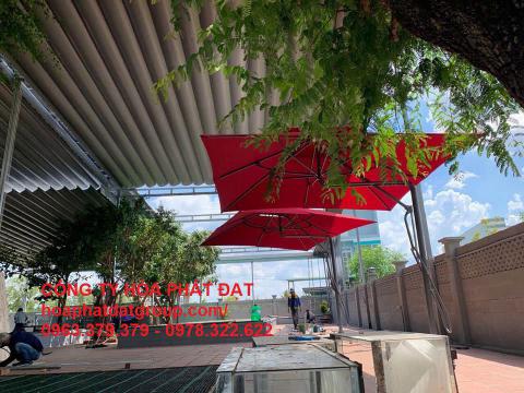 Cung cấp bạt mái che, may bạt mái xếp bạt kéo tại Long An Tp Tân An giá rẻ