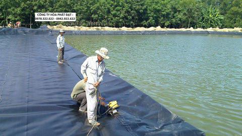 Báo giá bạt lót ao hồ HDPE chứa nước nuôi tôm cá tại Yên Bái giá rẻ
