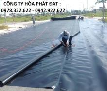 Báo giá bạt lót ao hồ HDPE chứa nước nuôi tôm cá tại Vĩnh Phúc TP Vĩnh Yên giá rẻ